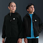 ナイキ ACG シェルパ フルジップ ジャケット フリース ジュニア ブラック ナイキ ACG シェルパ フルジップ ジャケット フリース ジュニア